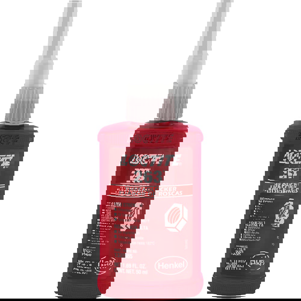 Threadlocker: Red, Liquid, 50 mL, Bottle